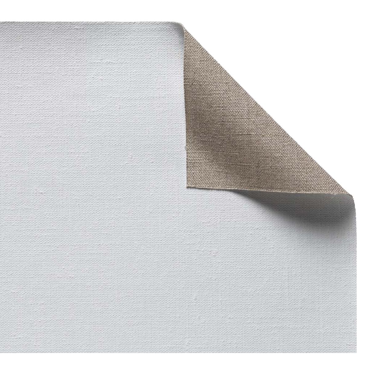 Primed Linen Roll #112 Moderately Fine Texture, Warp 20cm/16cm weft; weighs 12.17oz.