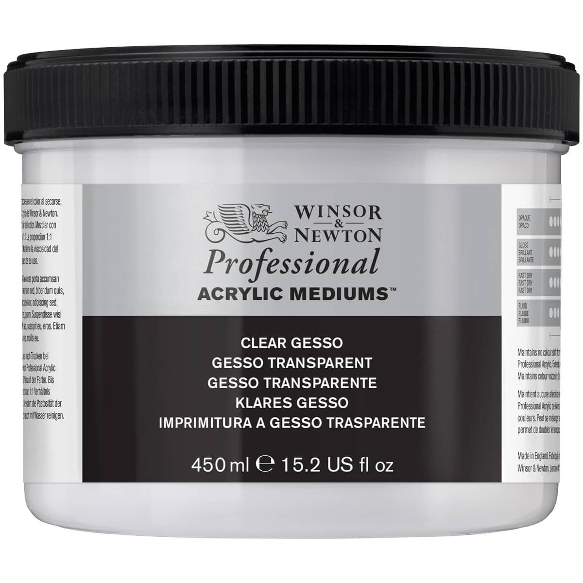 Acrylic Gesso Primers - Clear 450ml