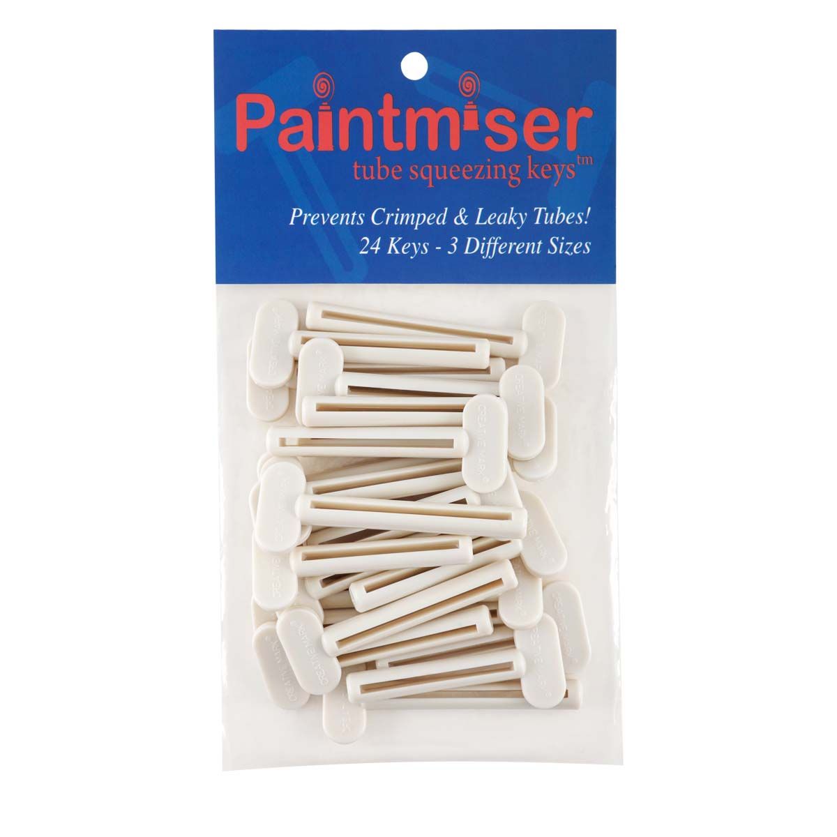 Paint Saver Keys 24 Pack Tube Wringers 8 Large, 8 Medium, 8 Small