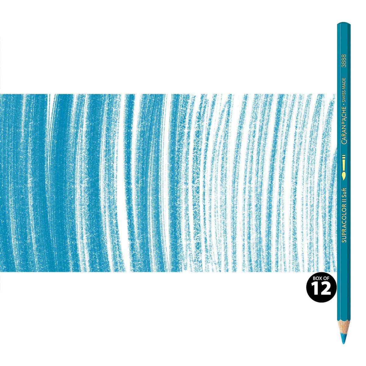 Supracolor II Watercolor Pencils Box of 12 No. 160 - Cobalt Blue