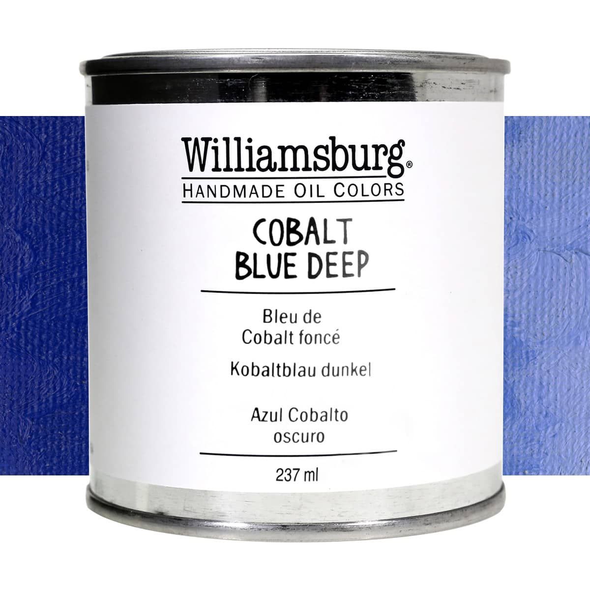 Williamsburg Handmade Oil Paint Cobalt Blue Deep, 237ml Can Jerry's