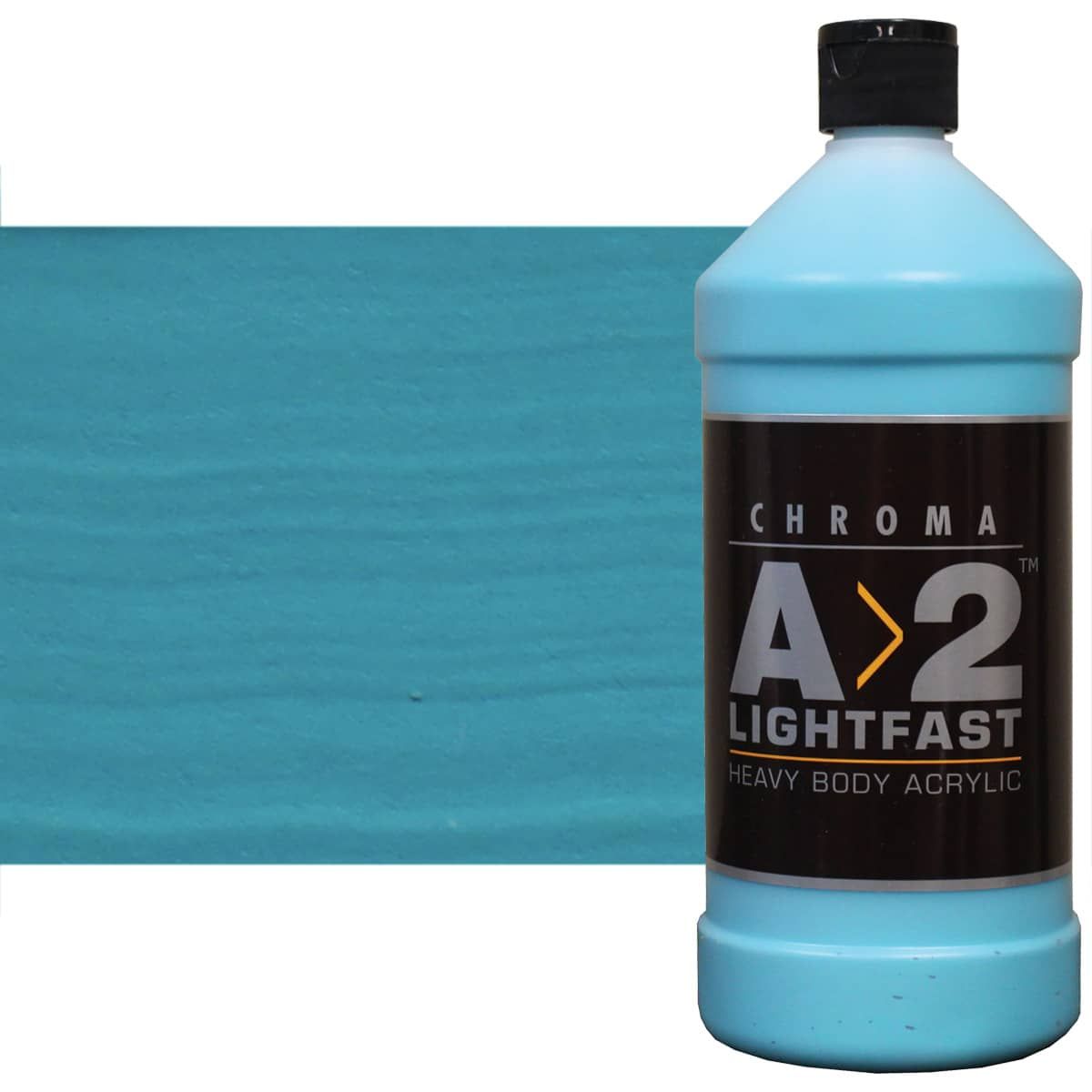 Chroma A>2 Acrylic - Cobalt Turquoise Light Hue, 1L Bottle