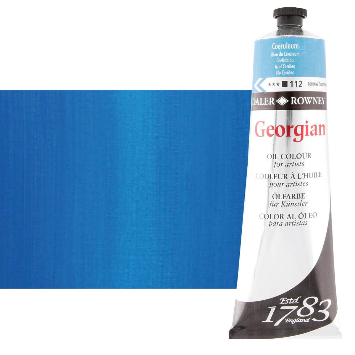 Daler-Rowney Georgian Oil Color 225ml Tube - Coeruleum Blue