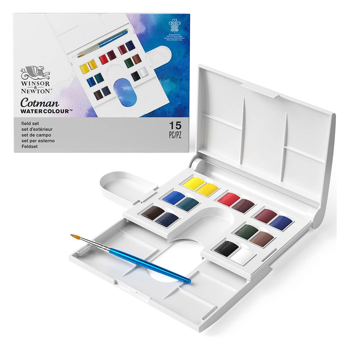 Unbox & Swatch - Winsor & Newton Field Box Watercolor Set 