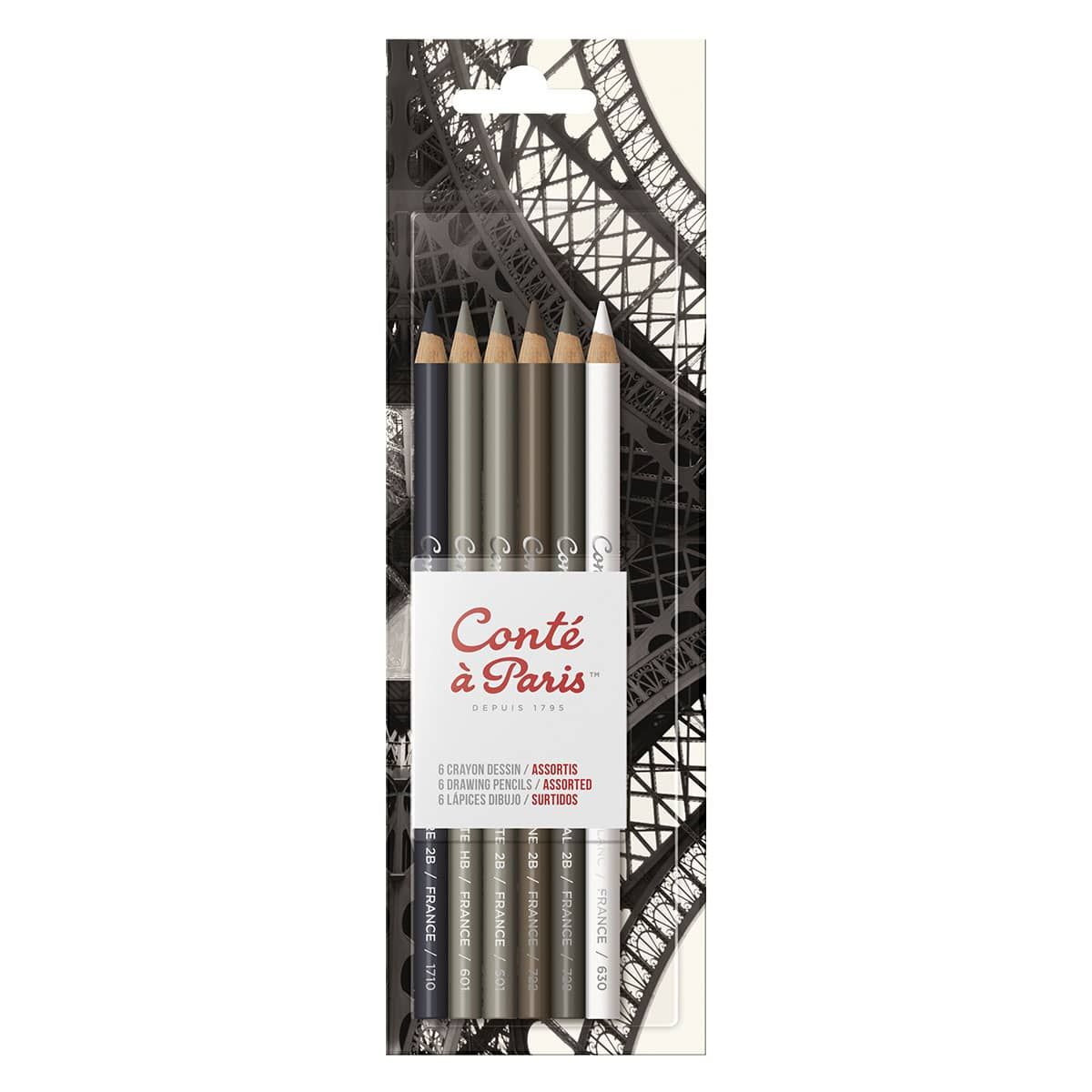 Graphic Drawing Pencil Set of 6