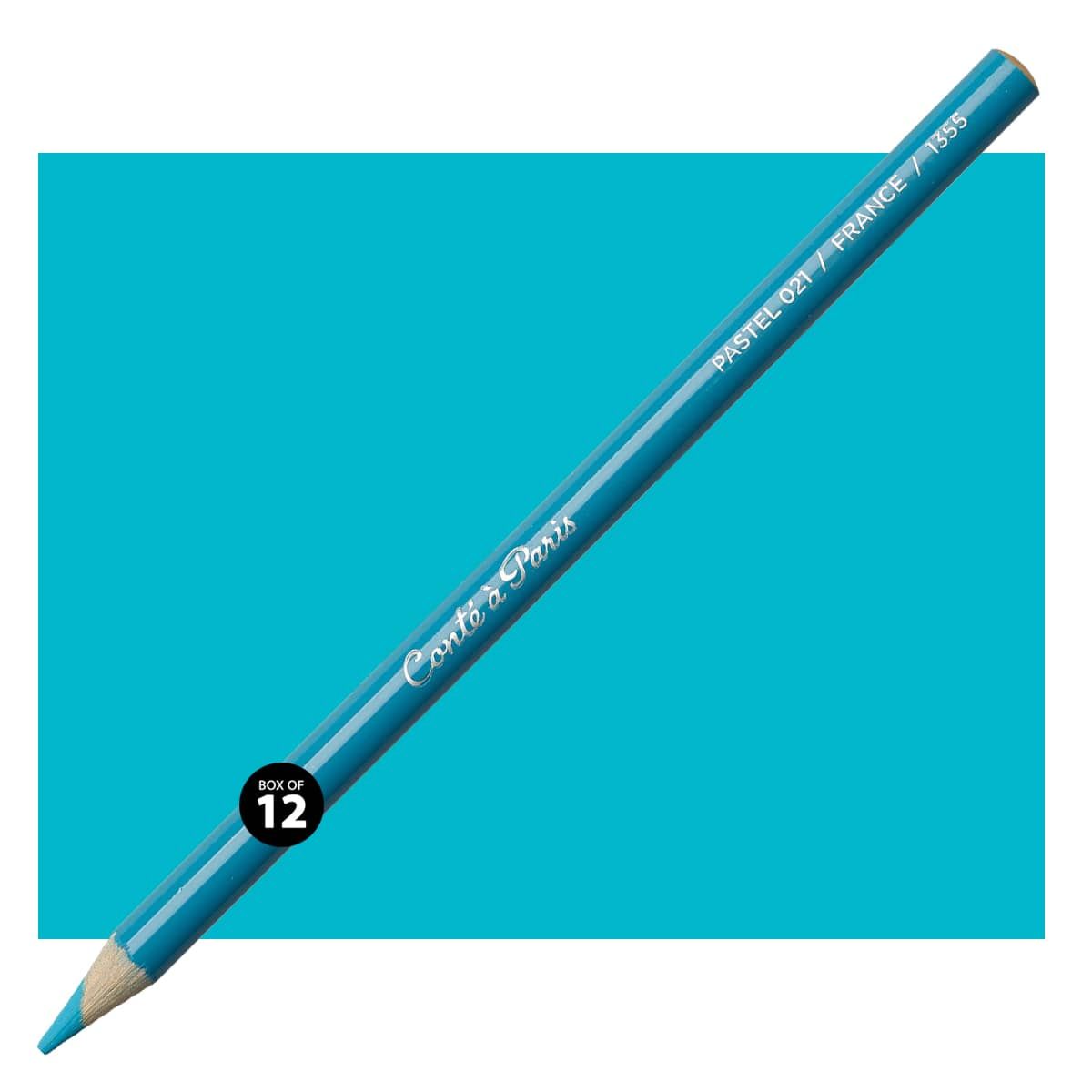 Conté Pastel Pencil Set of 12 - Green Blue