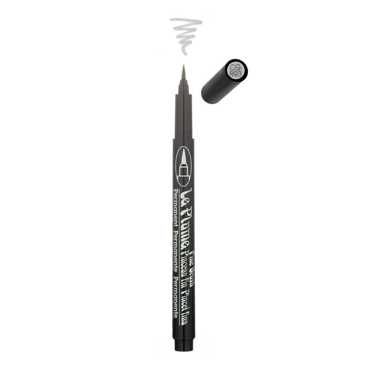 Marvy Uchida Le Plume 3100 Alcohol-Based Fine Brush Tip Marker Cool Grey 3 CG893