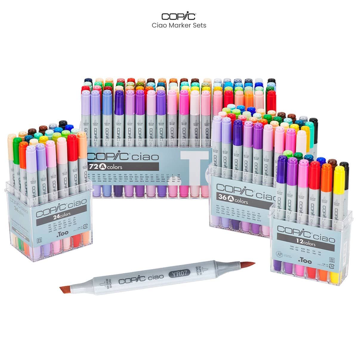 Copic Ciao Twin Tip Marker Pen Blue Green Colours 