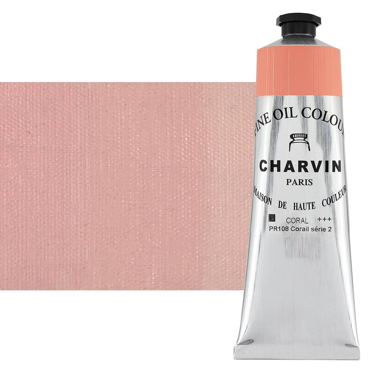 Coral 150ml Tube Fine Artists Oil Paint by Charvin
