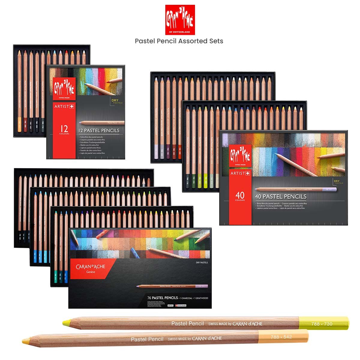 Caran d'Ache Pastel Pencil Sets | Jerry's Artarama
