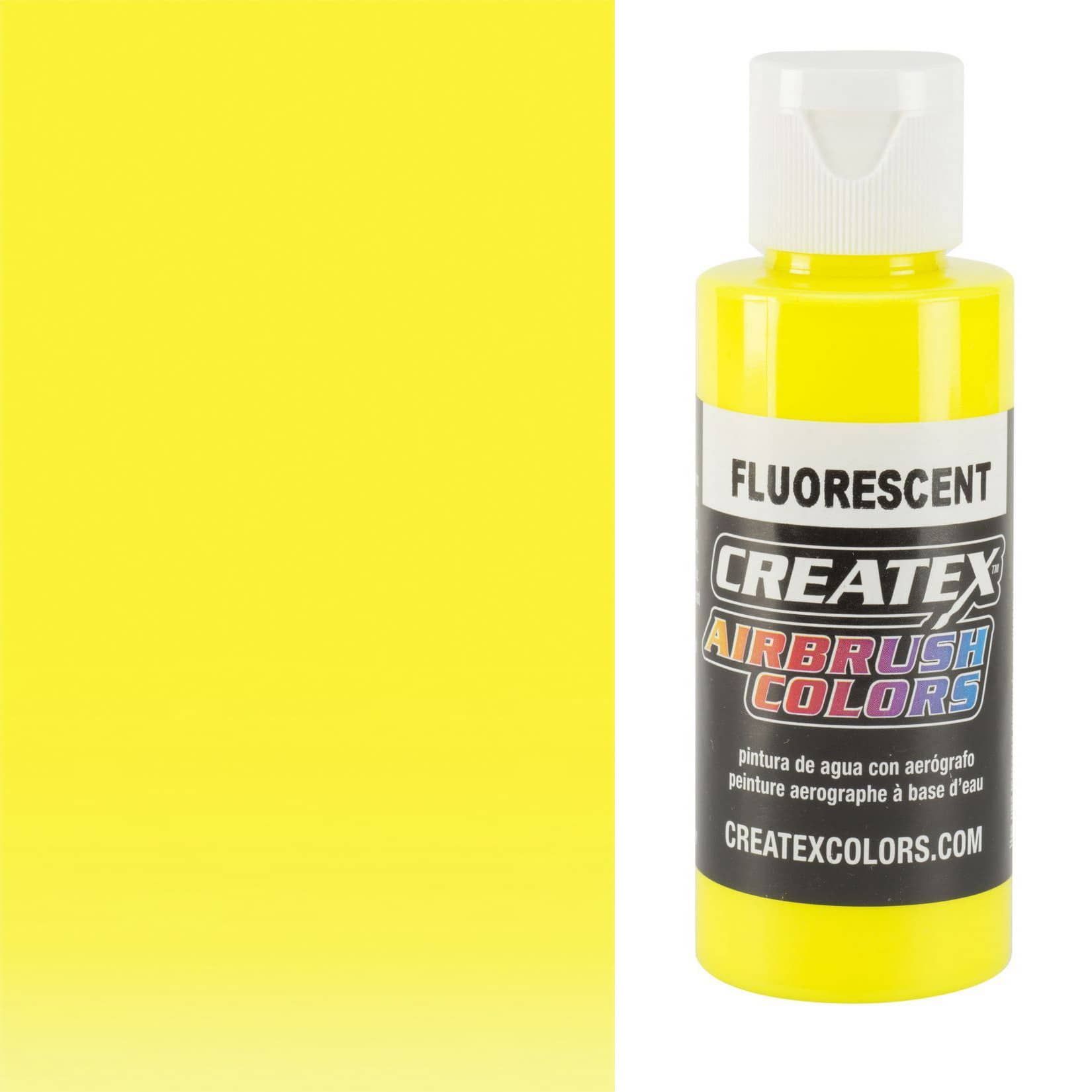 Createx Airbrush Colors 2oz Fluorescent Yellow Jerry's Artarama