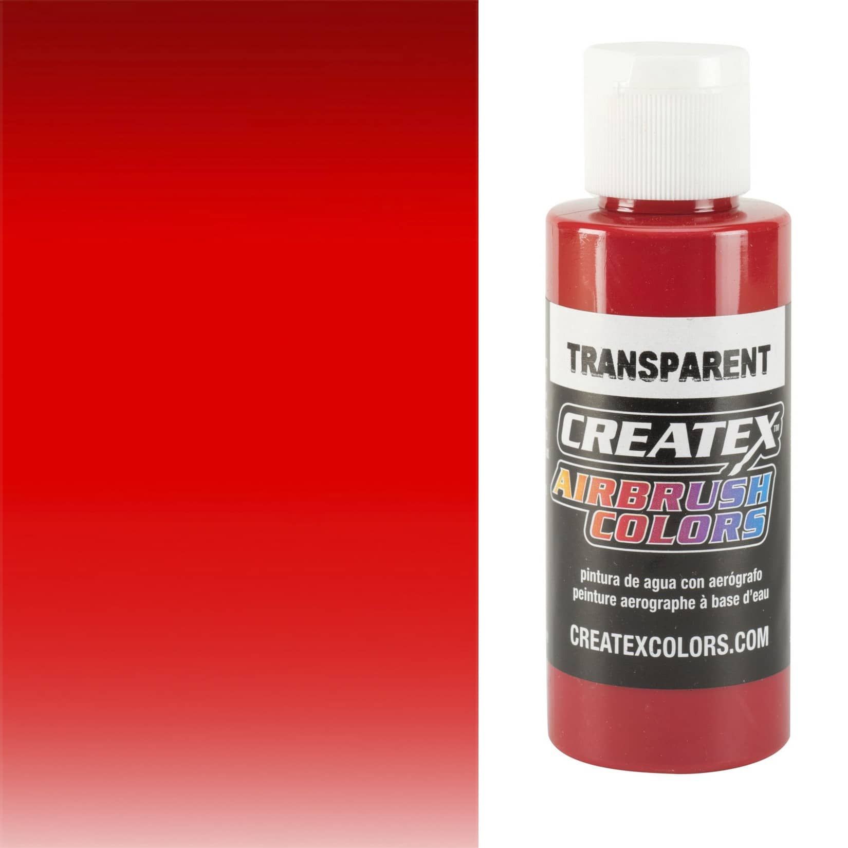 Createx Airbrush Colors 2oz Transparent Bright Red Jerry's Artarama