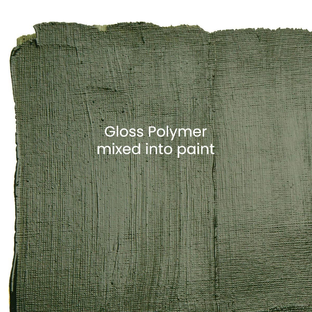 Gloss Polymer mixed into paint