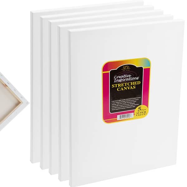 Creative Inspirations 6x6 Stretched Canvas 5/8 Deep Pack of 5