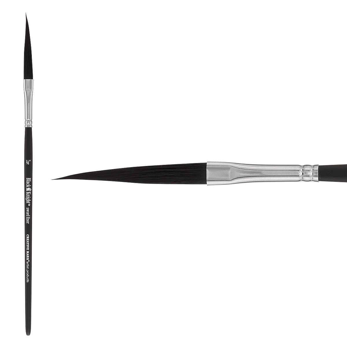 Black Knight Synthetic Brush Short Handle 1/4in Sword Liner 
