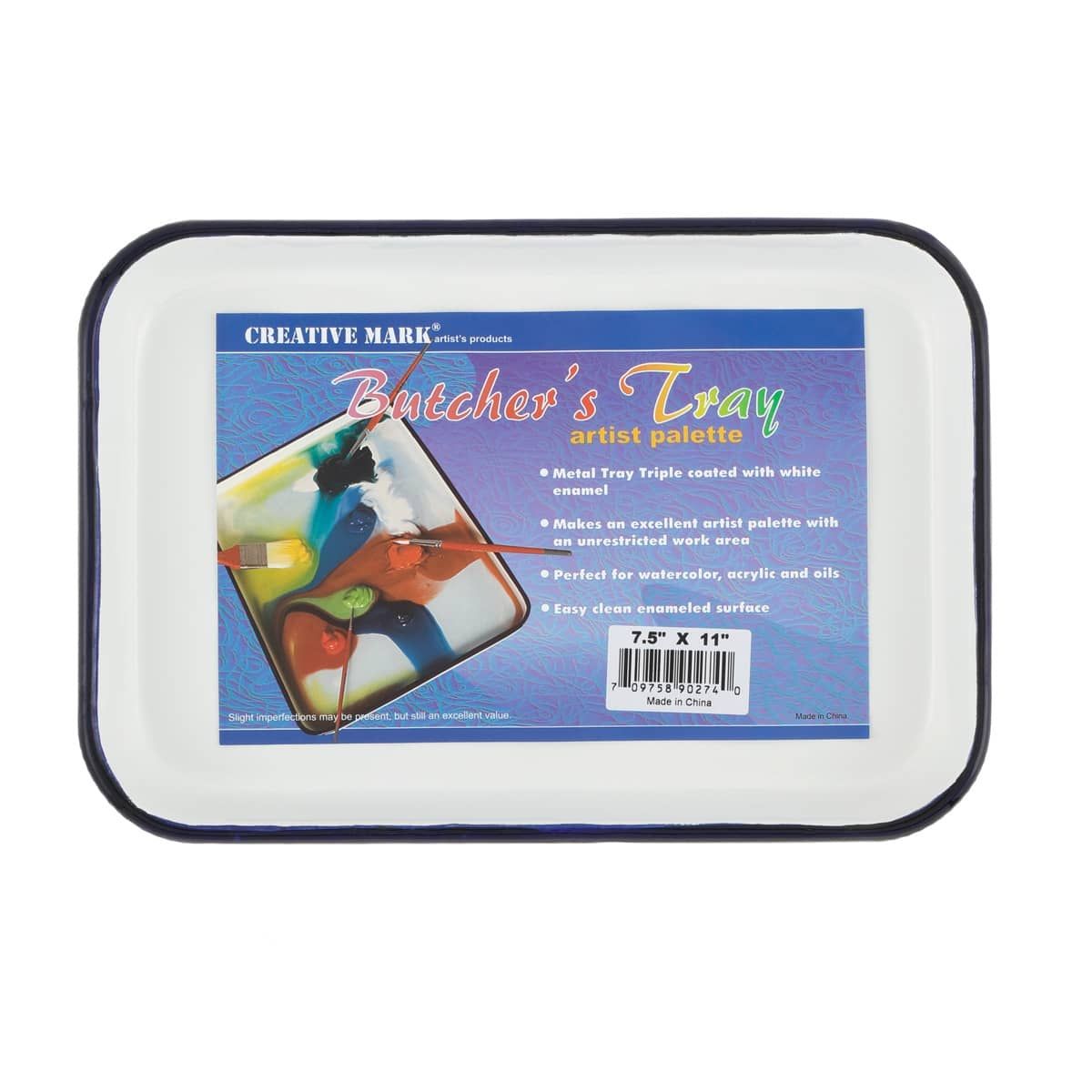 Porcelain Ceramic Paint Palette Butcher Tray Watercolor for Sale in