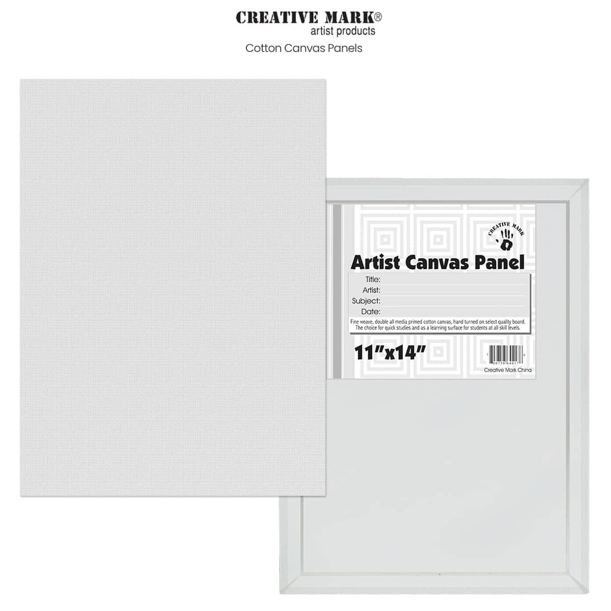 Creative Mark Cotton Canvas Panels Packs of 12, 24, 48, 60 & 120
