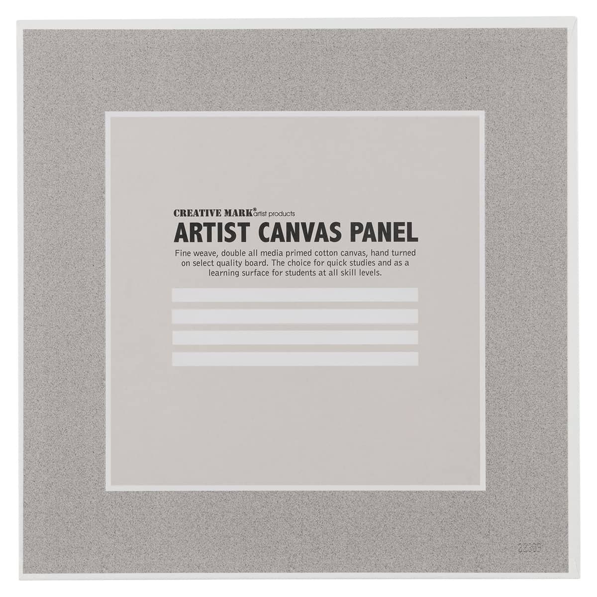 Creative Mark Cotton Canvas Panels 12 Pack - 12x16 Inches, Acrylic Primed, Fine Weave For Painting
