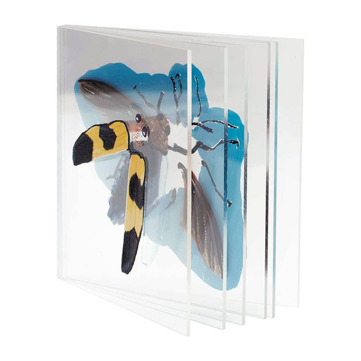 Creating layered artworks with several 
2mm clear acrylic panels