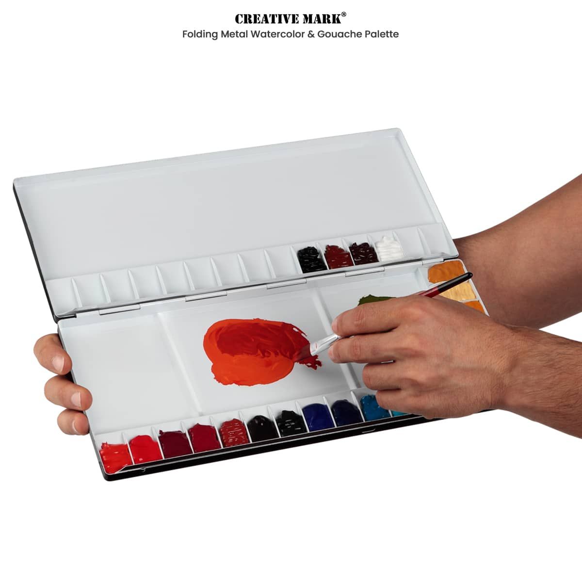 Folding shop paint palette