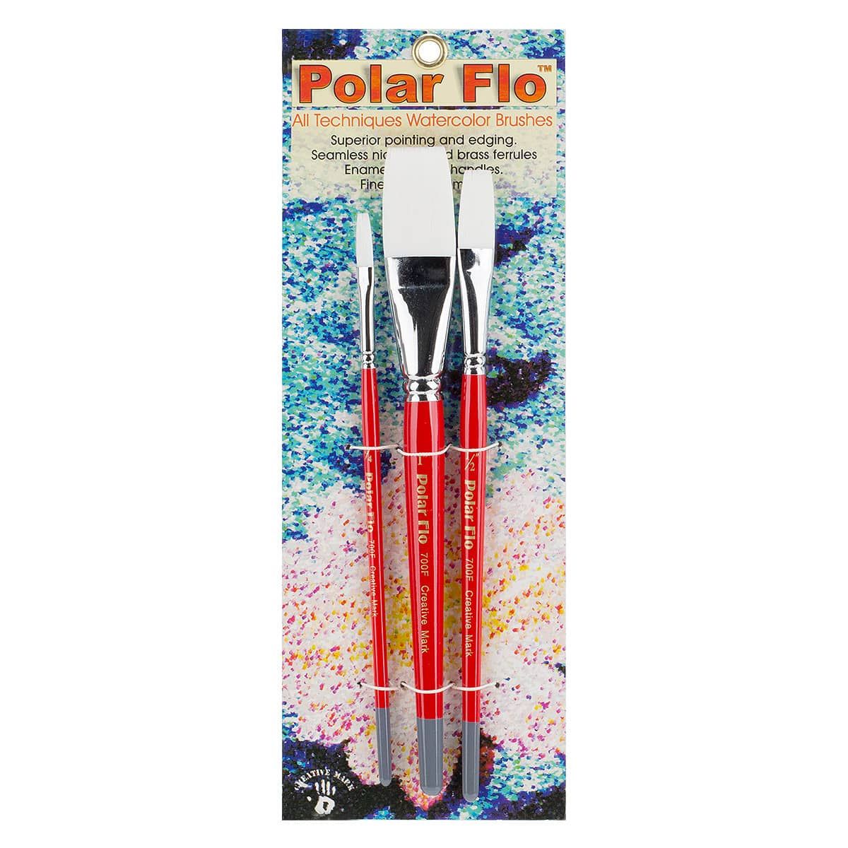 Creative Mark Polar-Flo 700F Watercolor Brush Set of 3