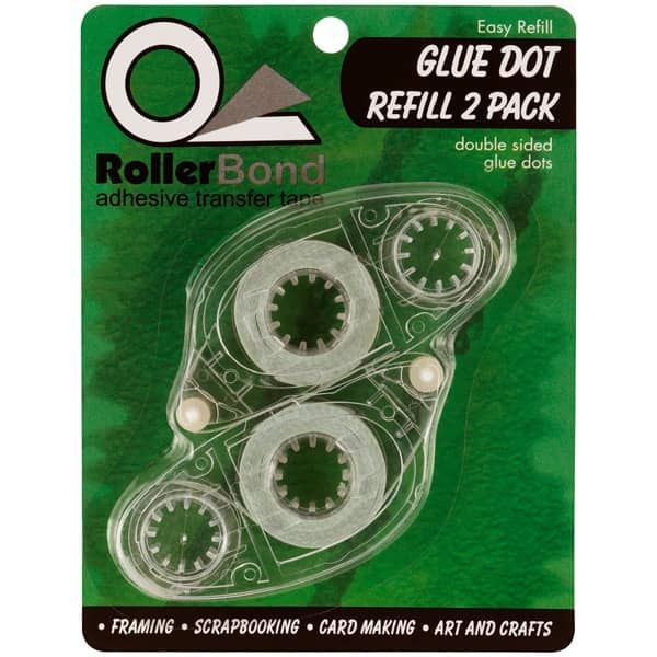 RollerBond Acid-Free Glue Dot Refill Cartridge 2-Pack