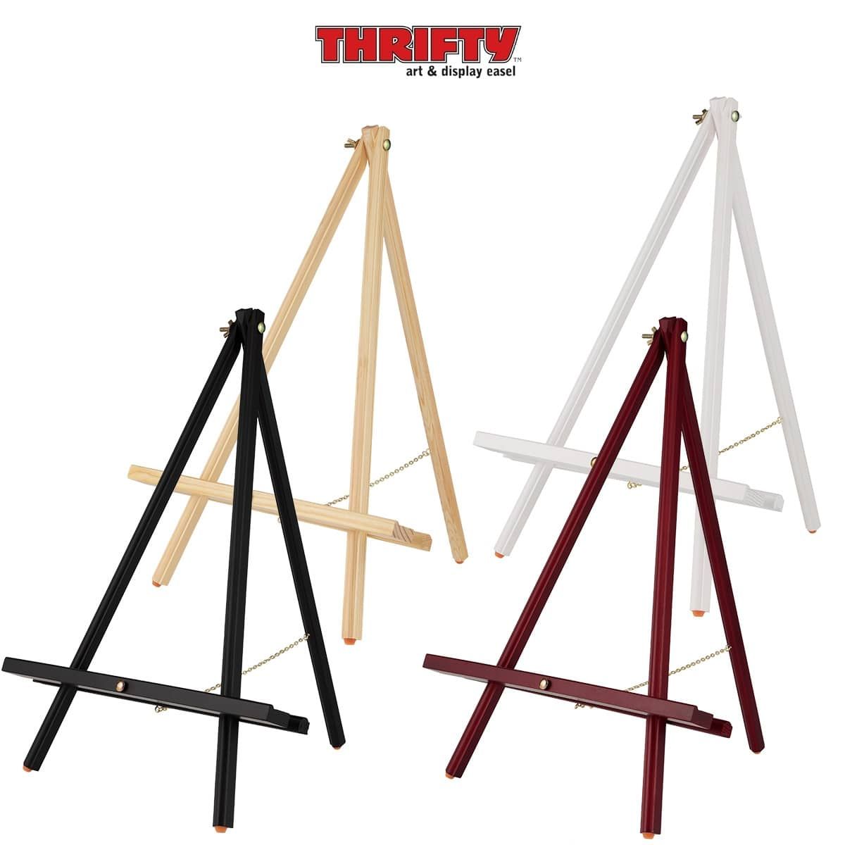 Creative Mark Thrifty Wood Tripod Display Easel Stand for Painting