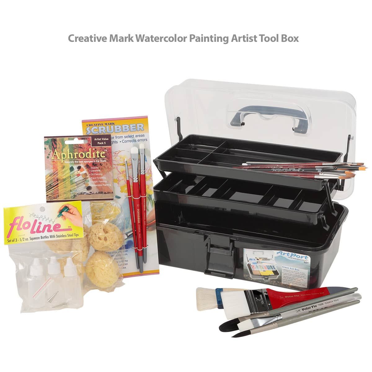 Creative Mark Watercolor Paint Set - Artist Tool Box Set for Watercolor Artists - [30 Piece Set]