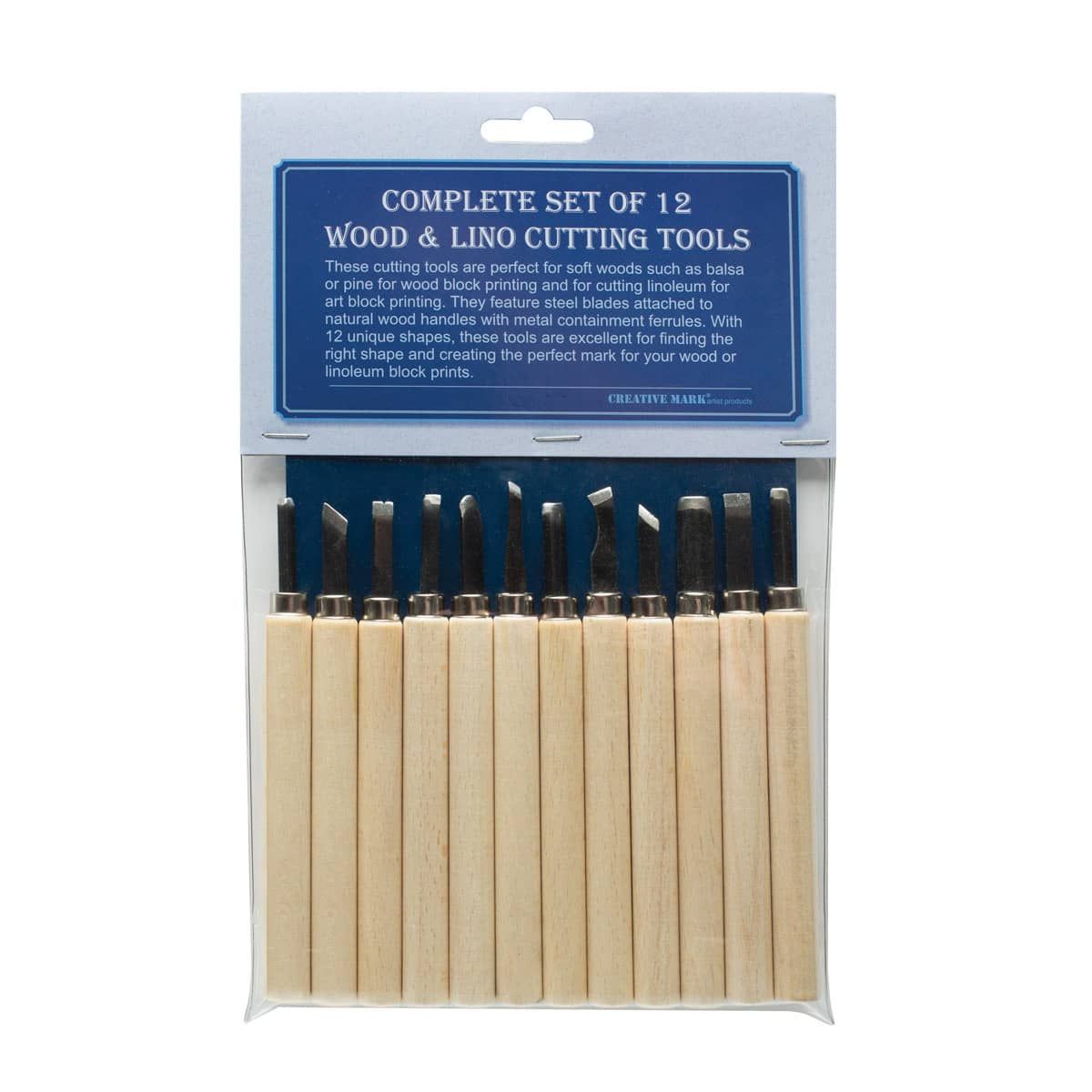 Wood and Lino Cutting Tool Set of 12	