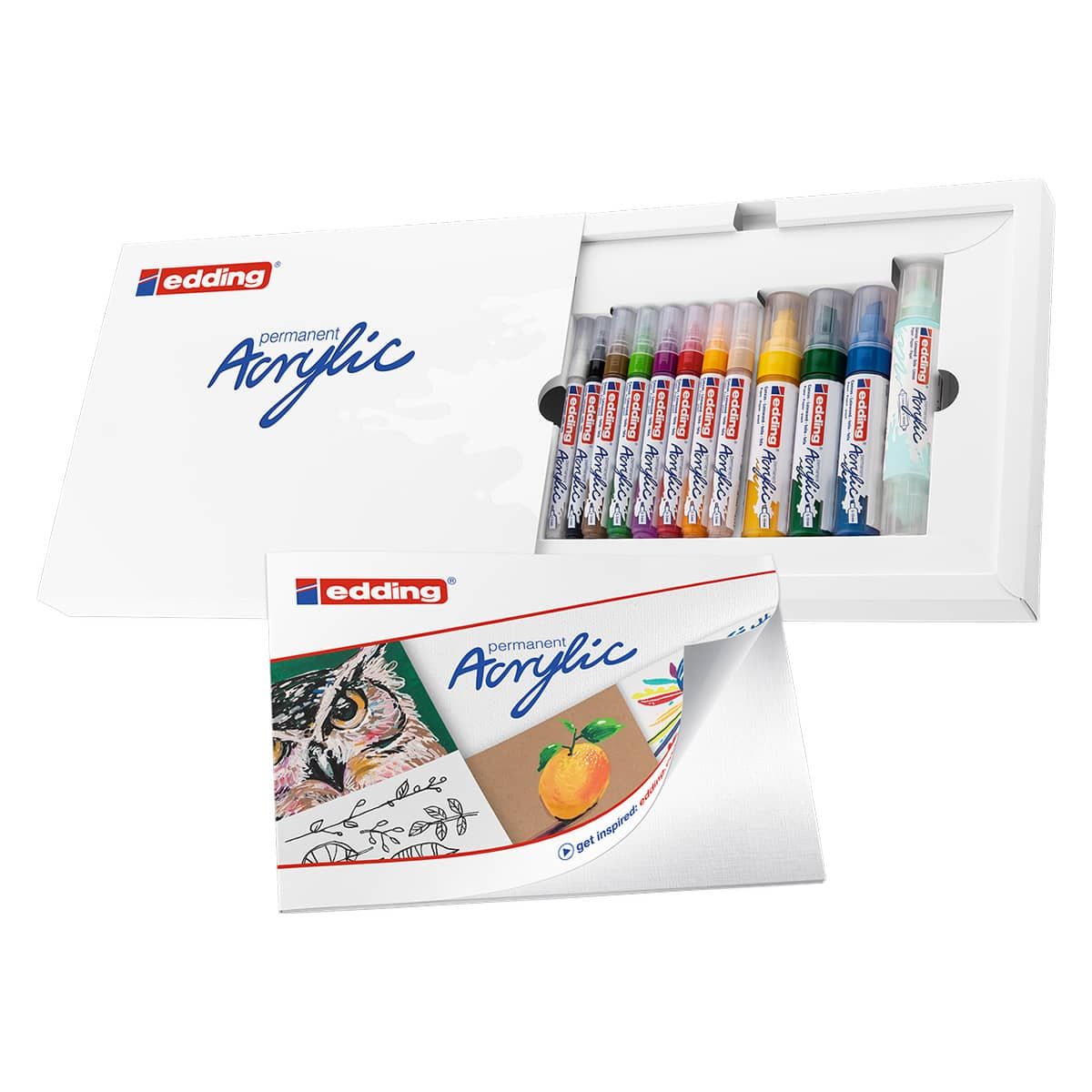 Edding Acrylic Marker Starter Set of 12, Creative Colors Jerry's Artarama