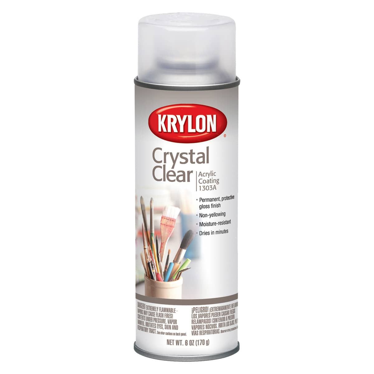 Krylon Colormaster Acrylic Crystal Clear Gloss Spray