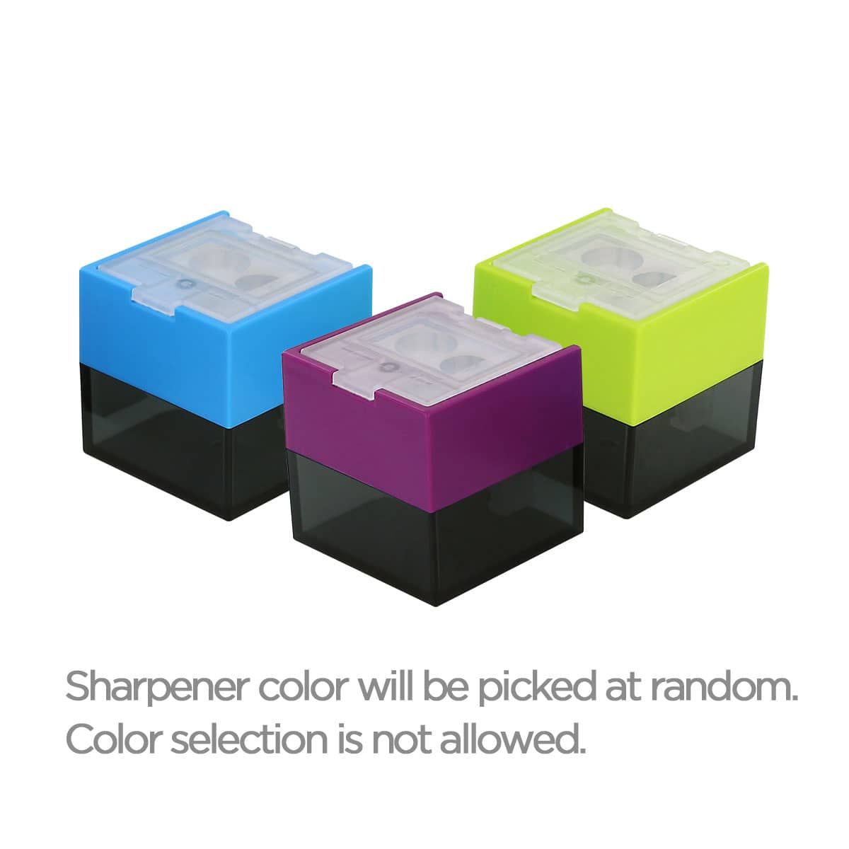 KUM Cub3 3-In-1 Sharpener color will be picked at random.  Color selection is not allowed. 