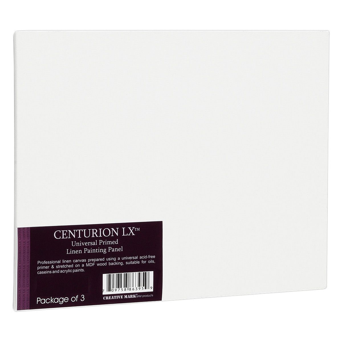 Centurion All-Media Primed Linen Panels 3-Pack 5x7"