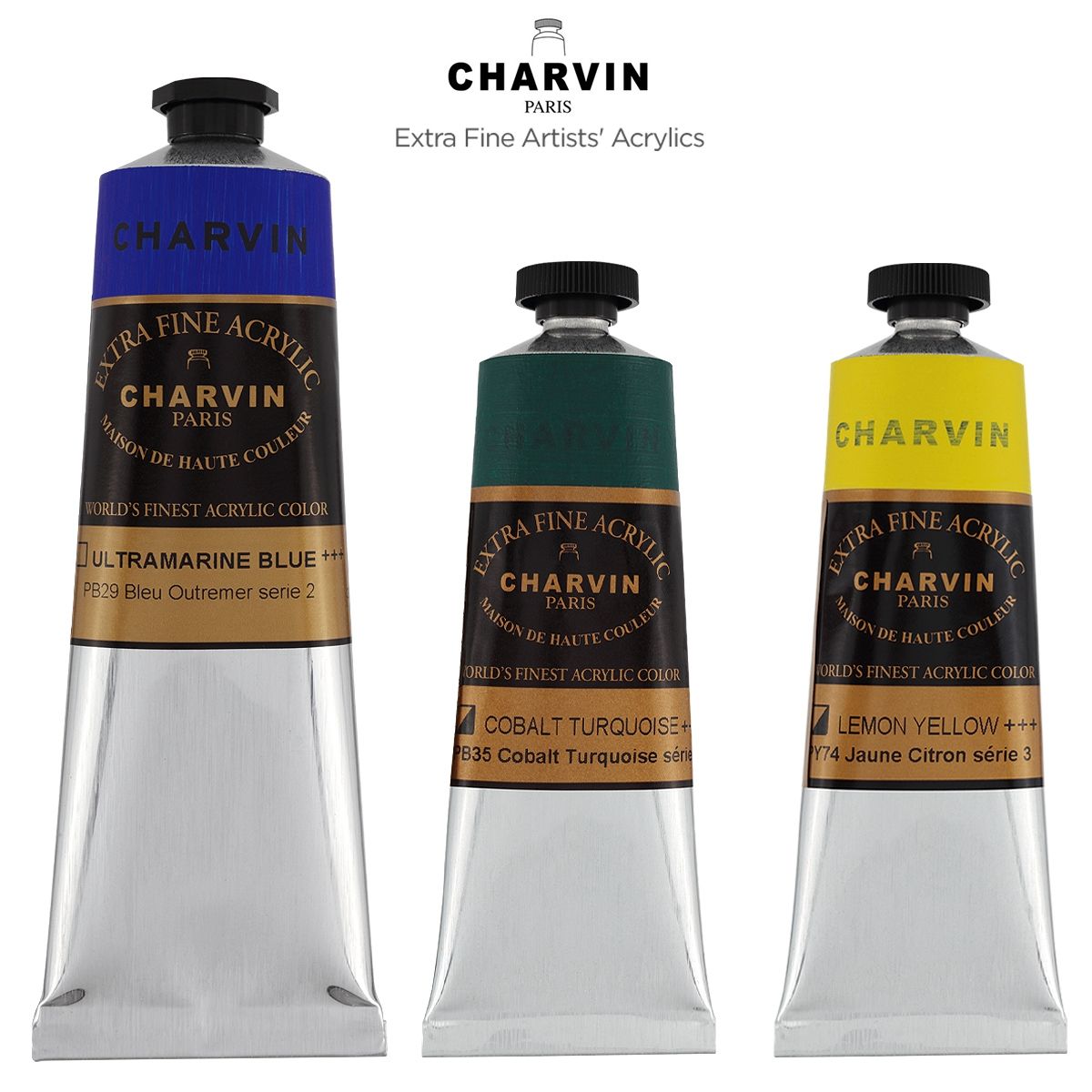 Charvin Extra Fine Artists' Acrylics, 60ml & 150ml Tubes