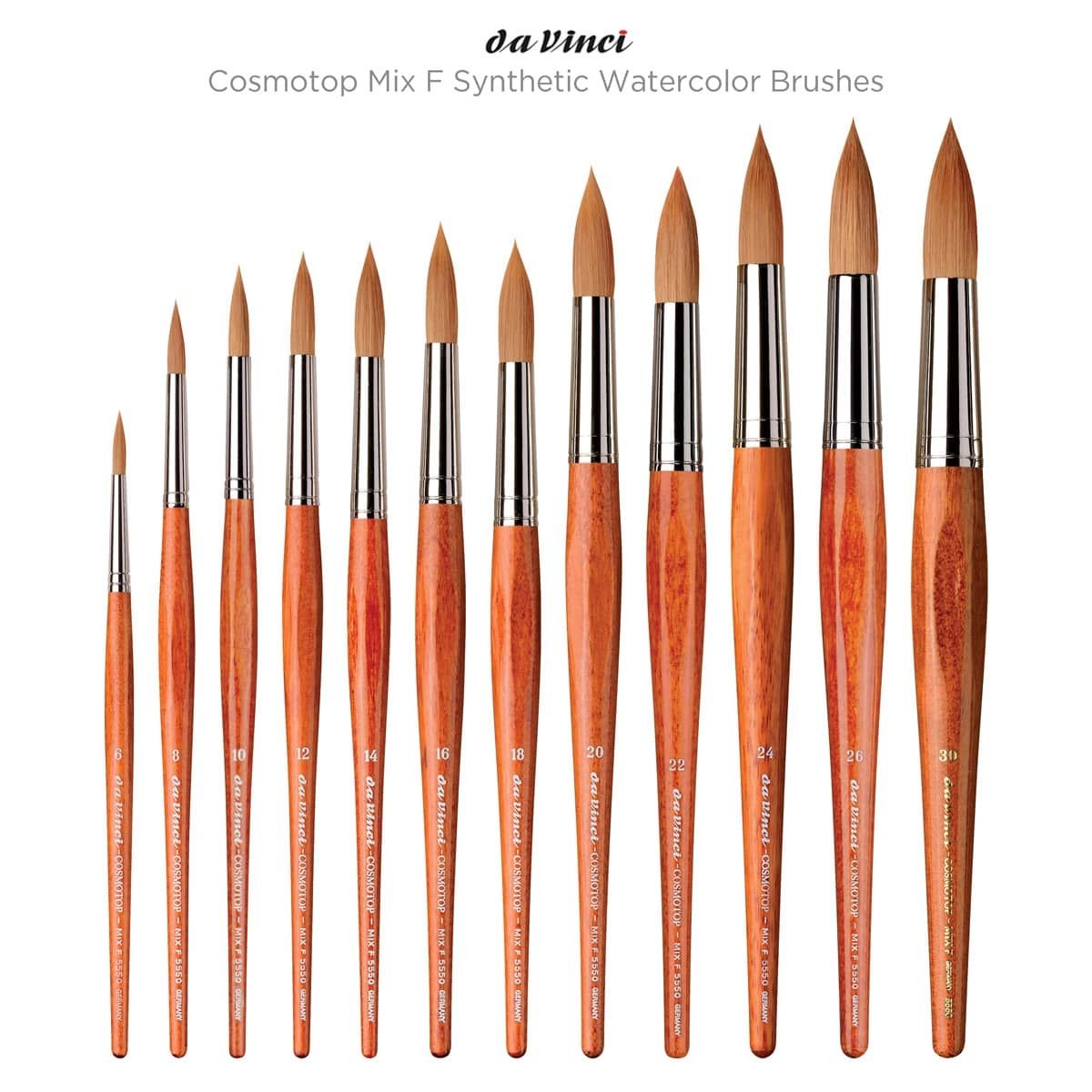 Da Vinci Cosmotop Mix F Synthetic Watercolor Brushes