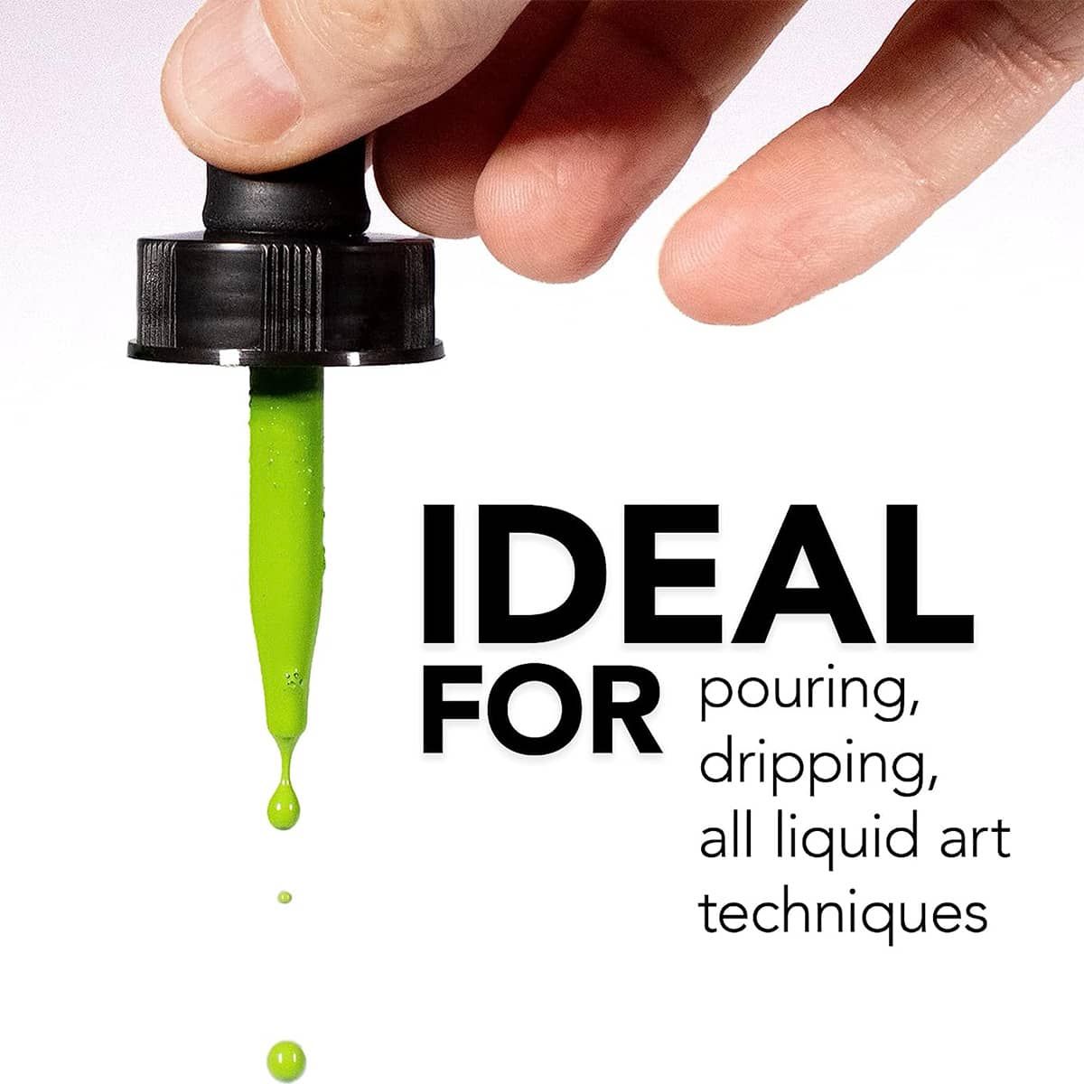 Ideal for pouring, dripping, all liquid art techniques