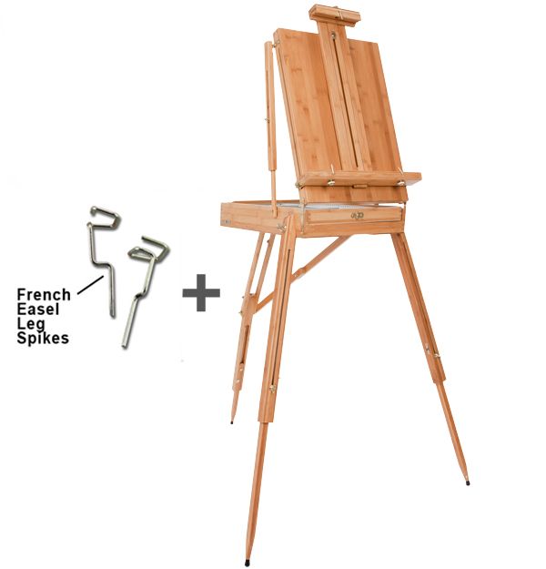Dali Bamboo Deluxe French Easel with Leg Spikes