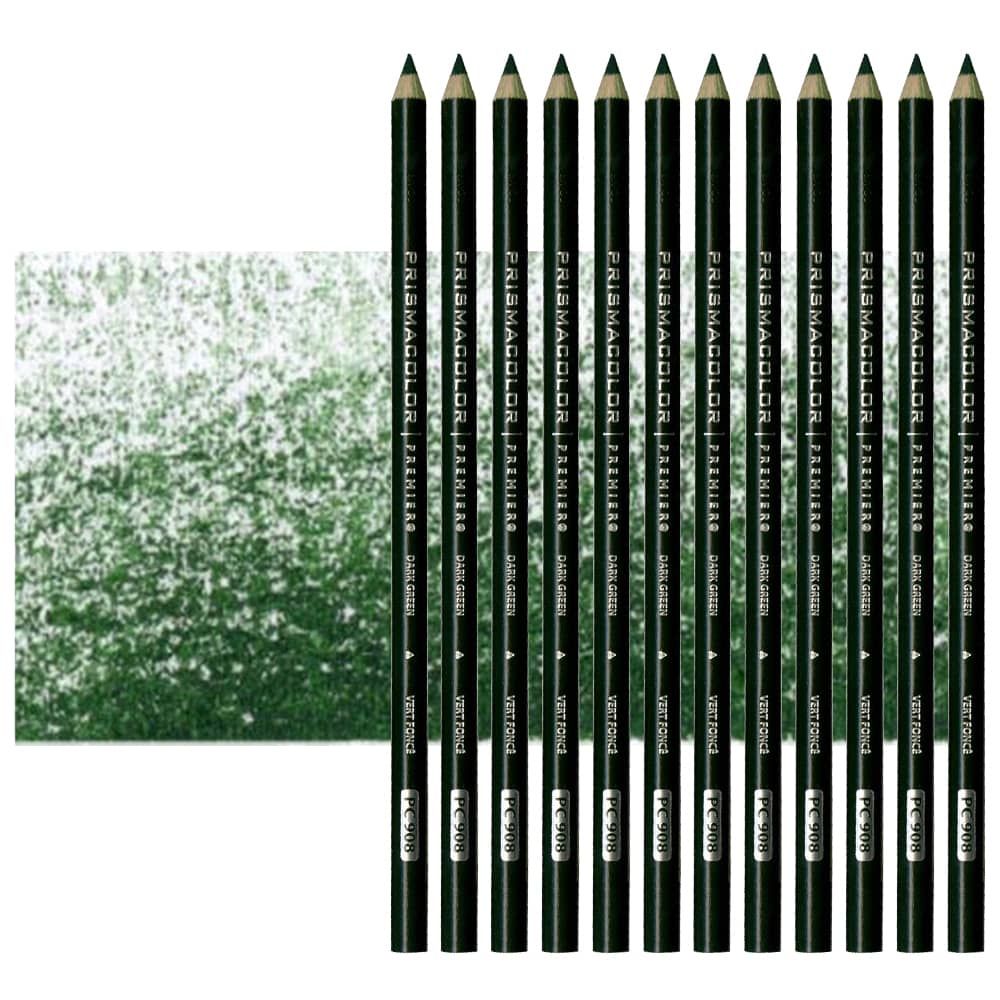 Prismacolor Premier Colored Pencil PC908 Dark Green (Set of 12) Jerry