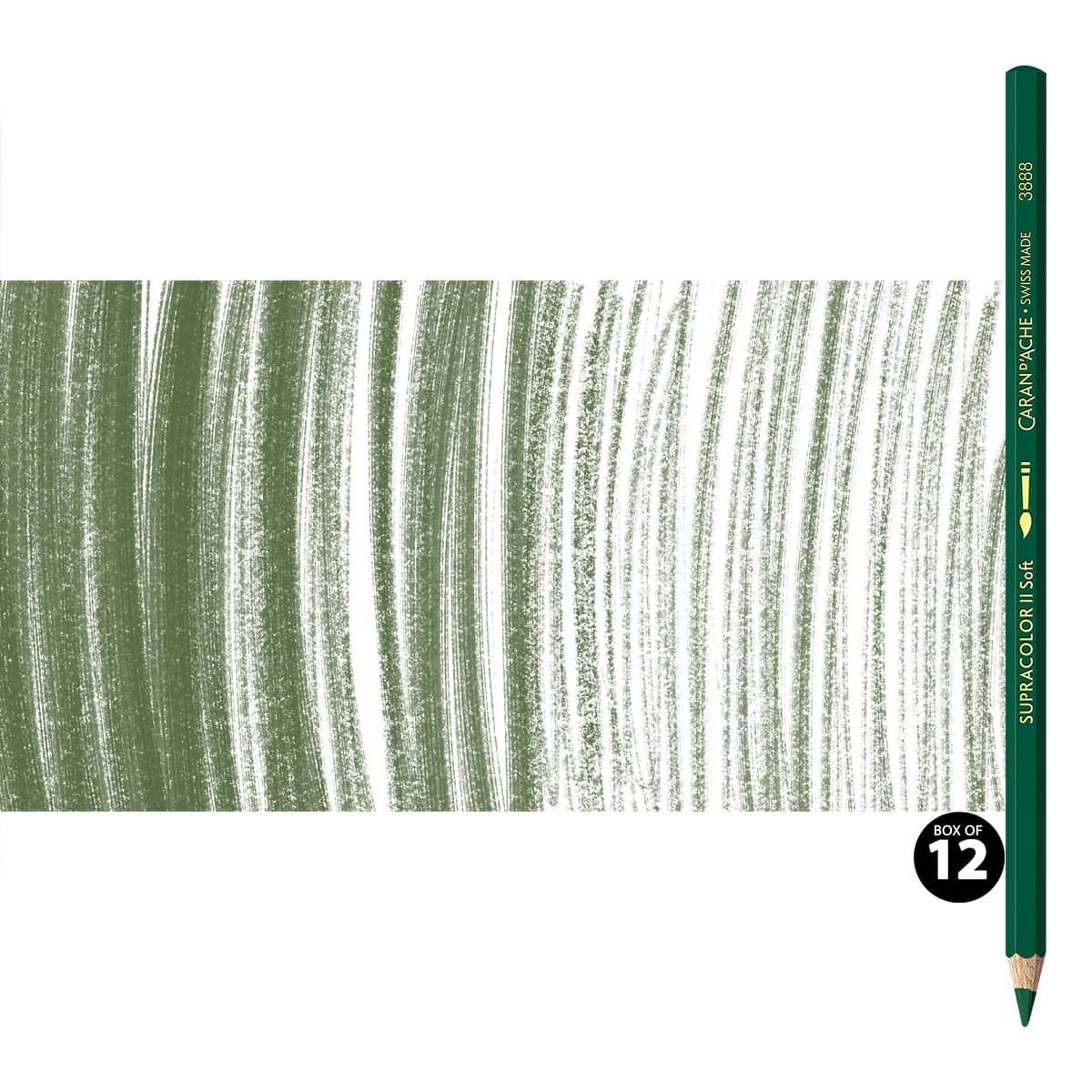 Supracolor II Watercolor Pencils Box of 12 No. 229 - Dark Green