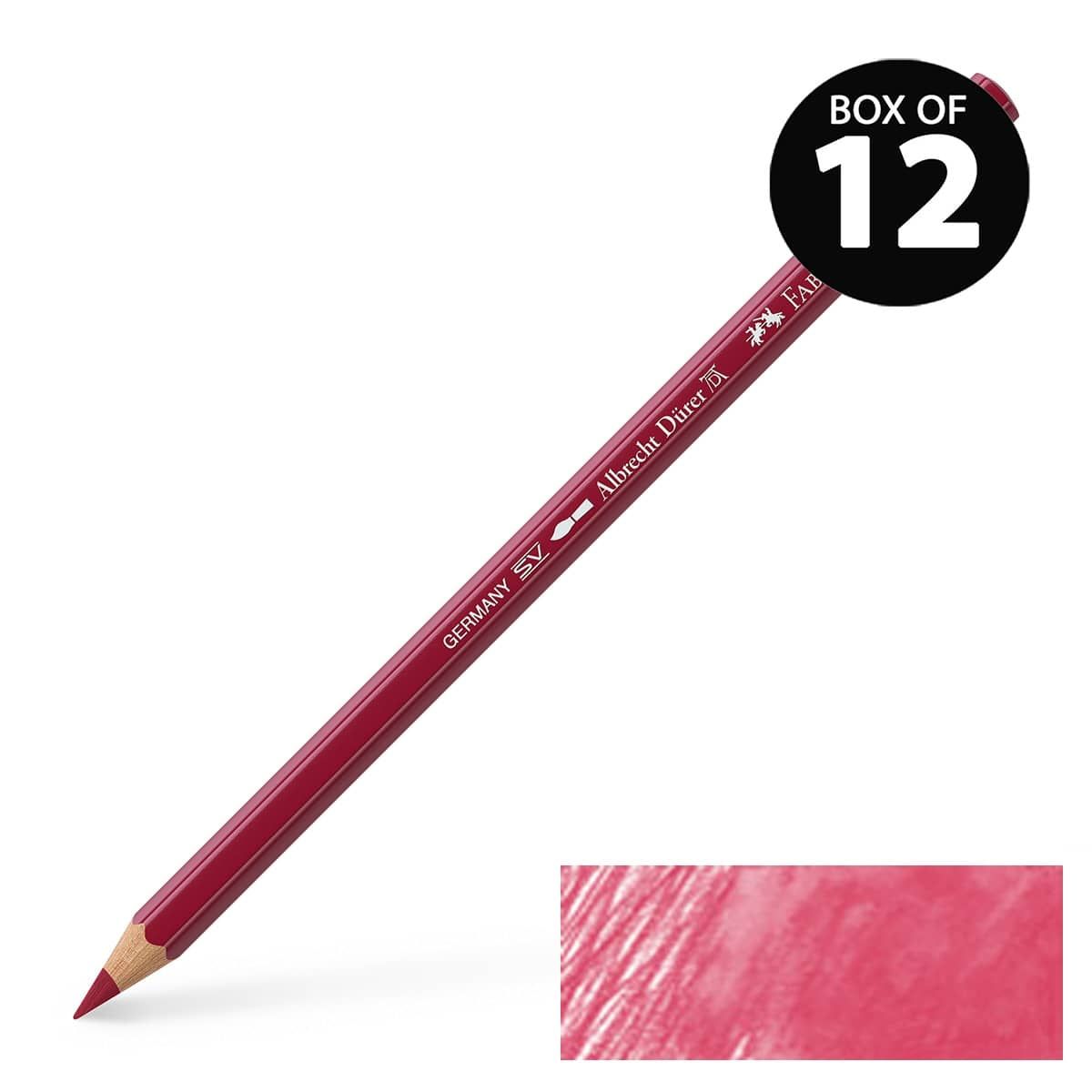 Albrecht Durer Watercolor Pencils Dark Red No. 225, Box of 12