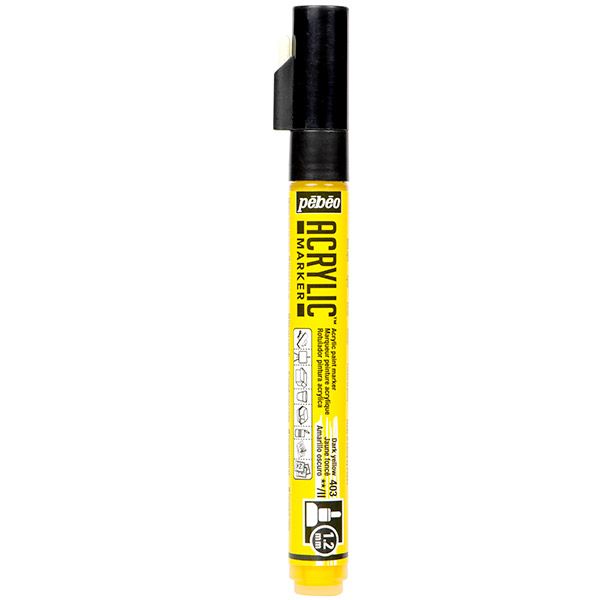 Pebeo Acrylic Marker 1.2mm - Dark Yellow