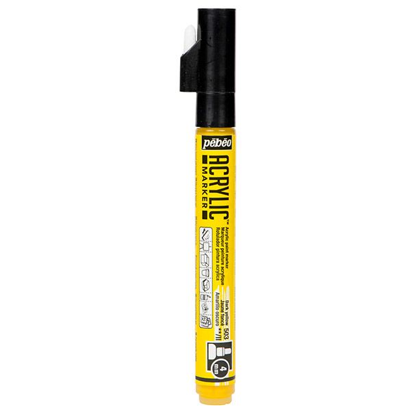 Pebeo Acrylic Marker 4mm - Dark Yellow