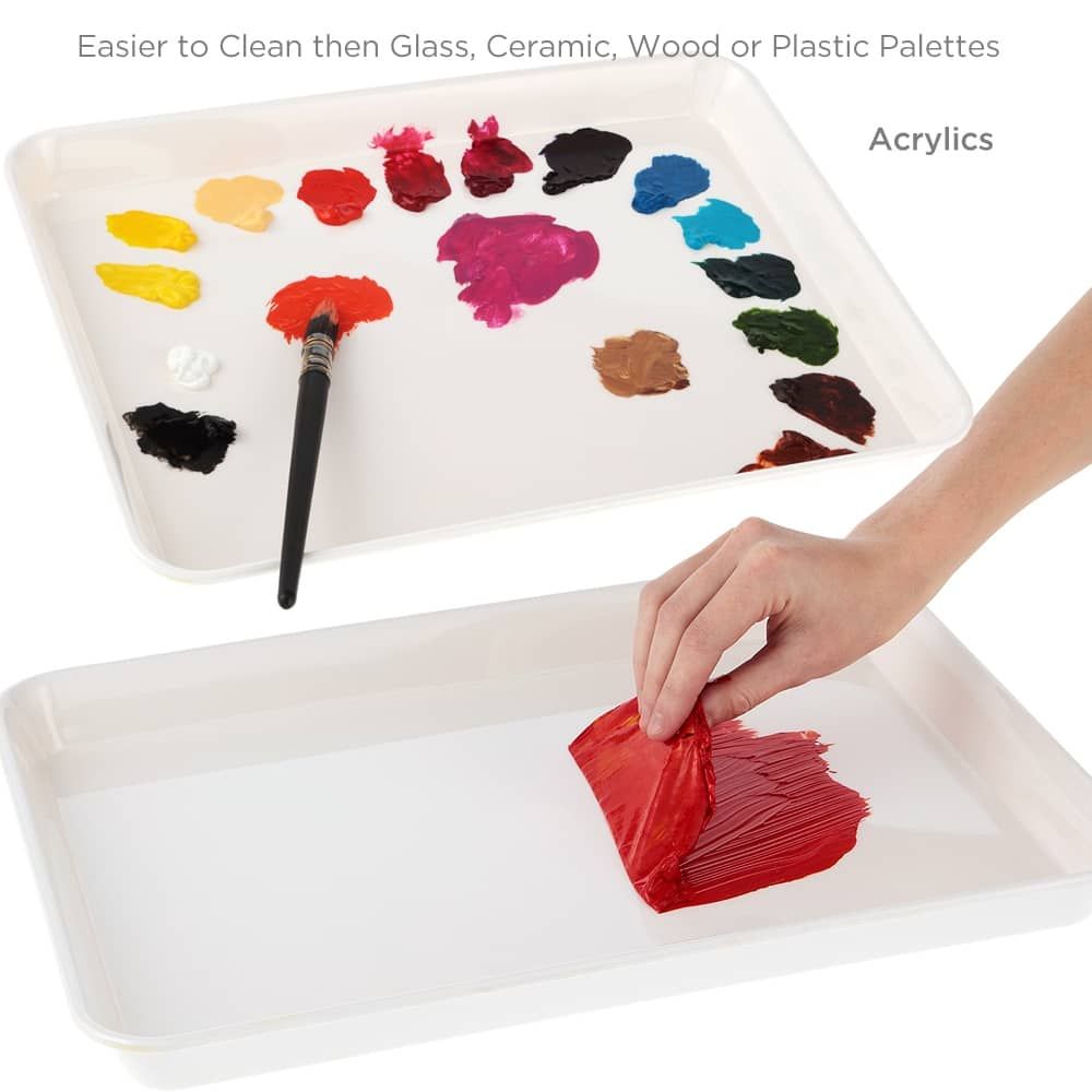 Great For Acrylics - Stain Resistant Nano-Material Palettes