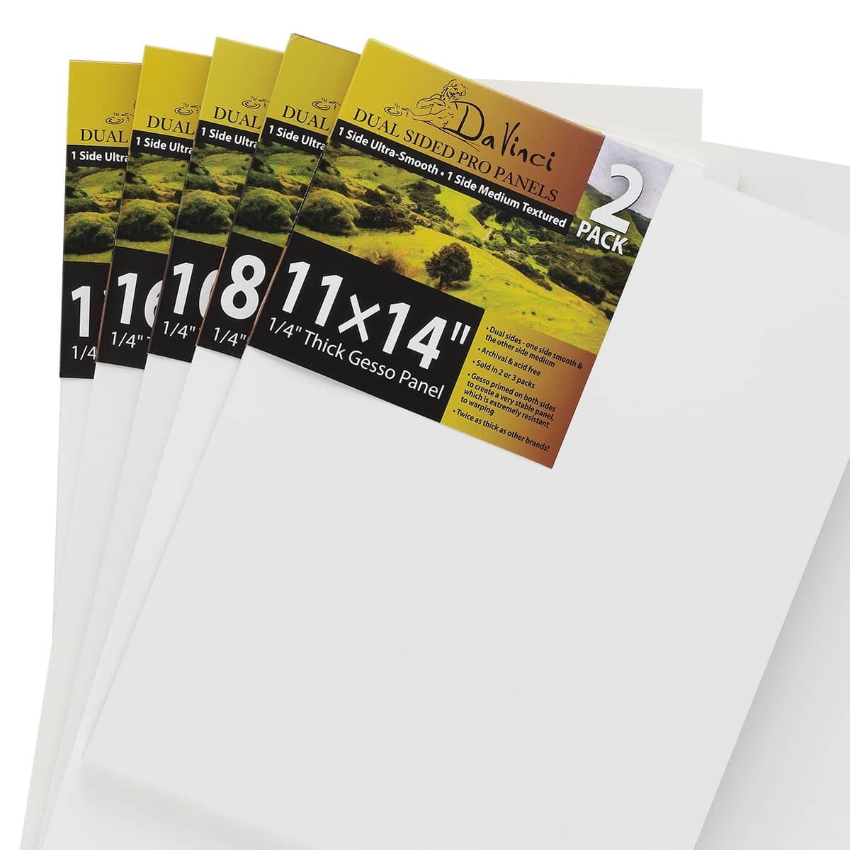 Professional Quality Dual Sided & Texture 1/4" Archival Panels
