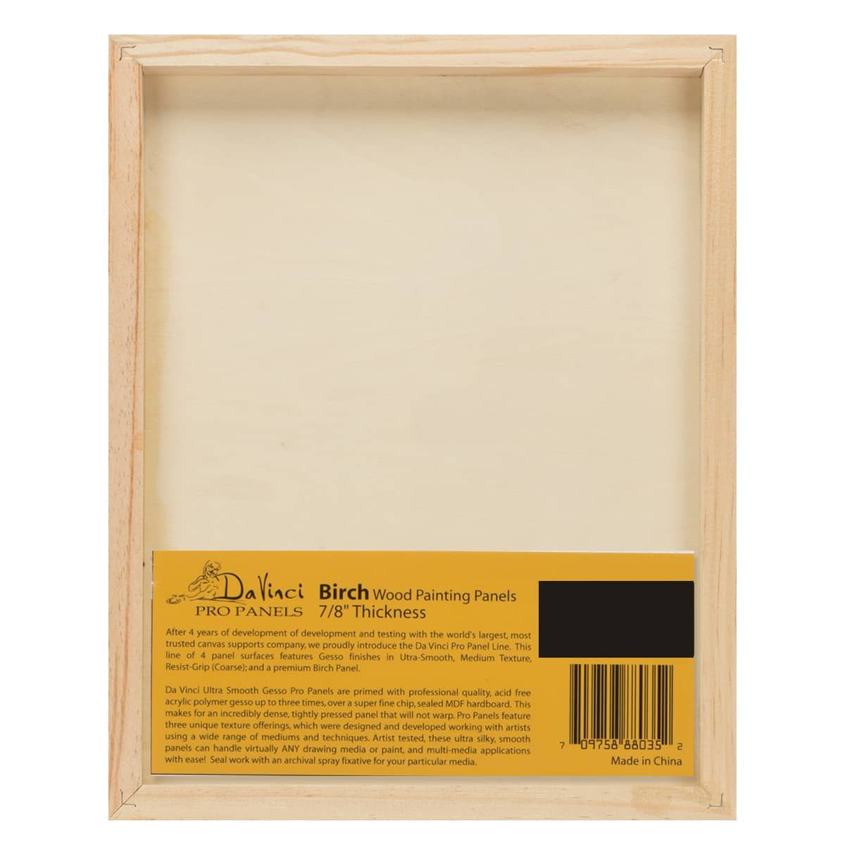 Da Vinci Pro Birch Wood Painting Panel 4"x6", Sampler 2 Pack Jerry's