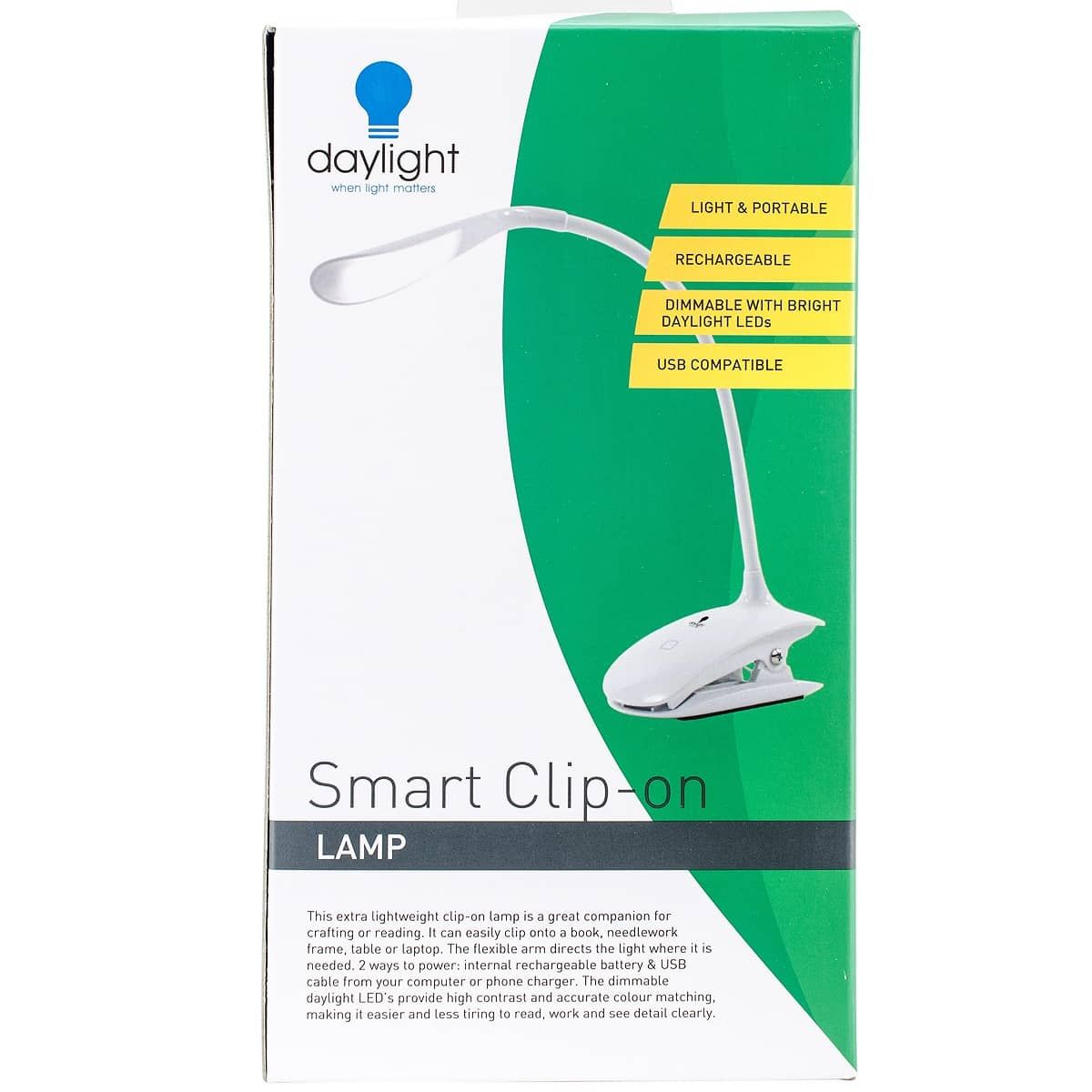 Daylight Smart Clip-On Lamp LED in Box