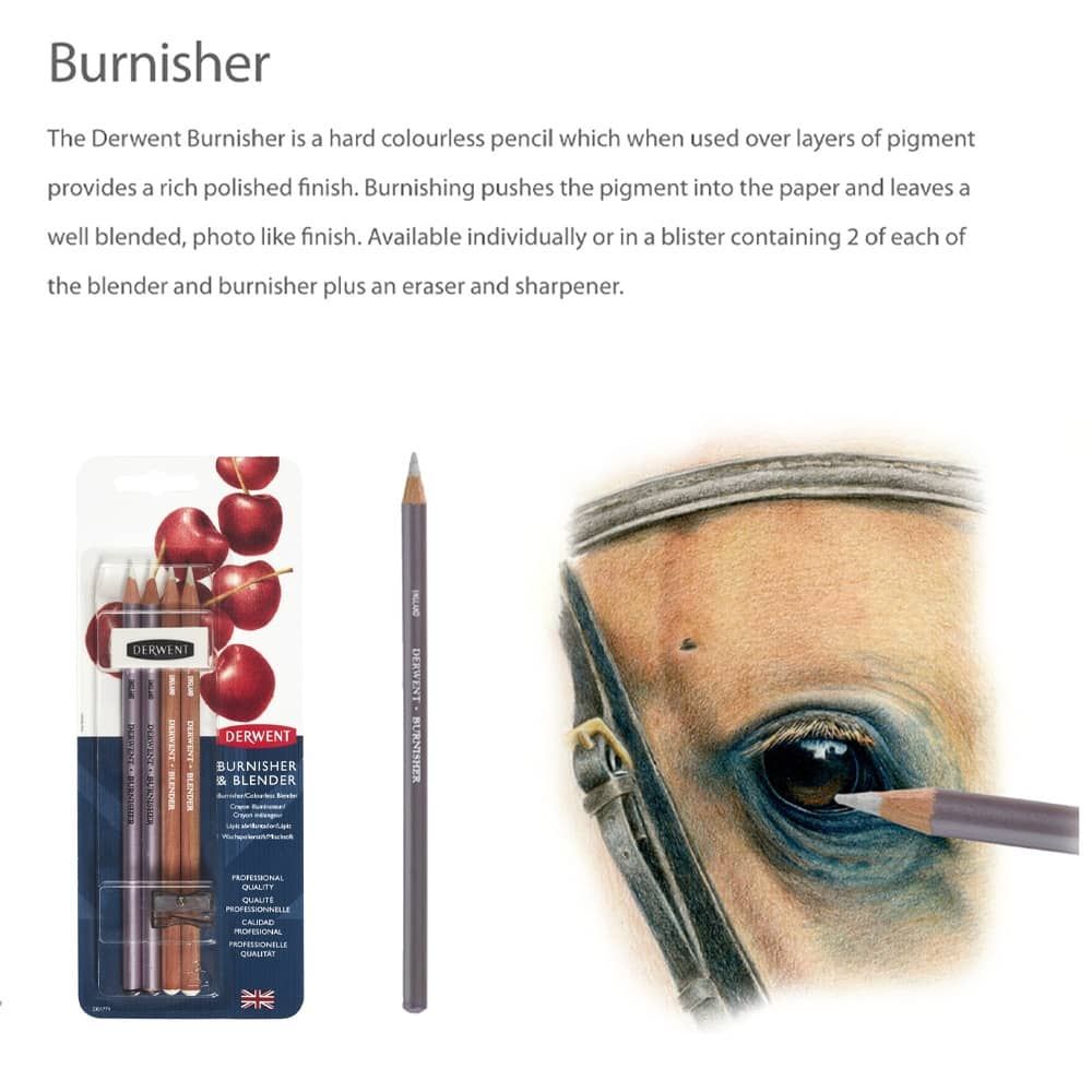 Derwent : Burnisher and Blender Set