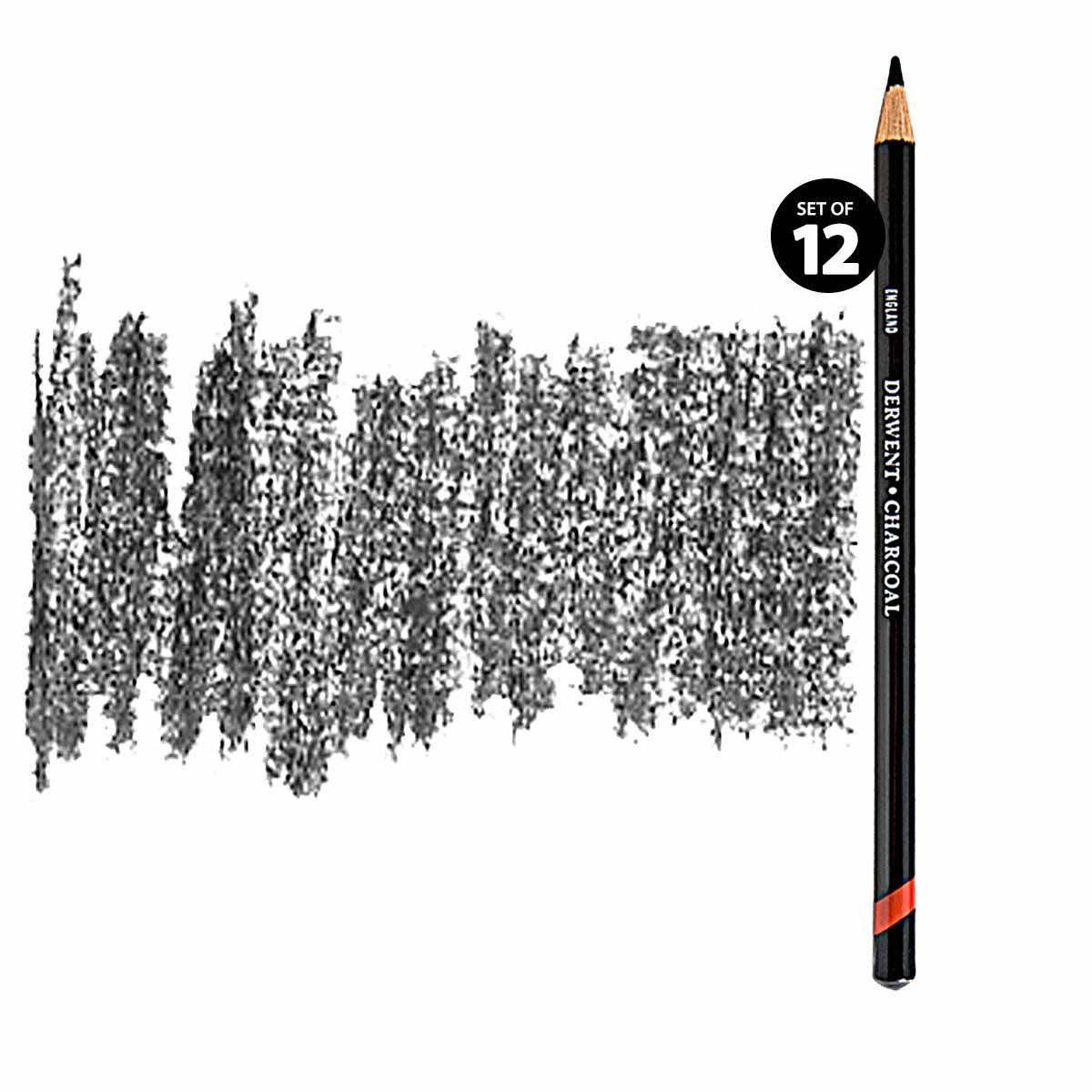Set Of 10 Soft Vine Charcoal Pencils For Drawing, Sketching