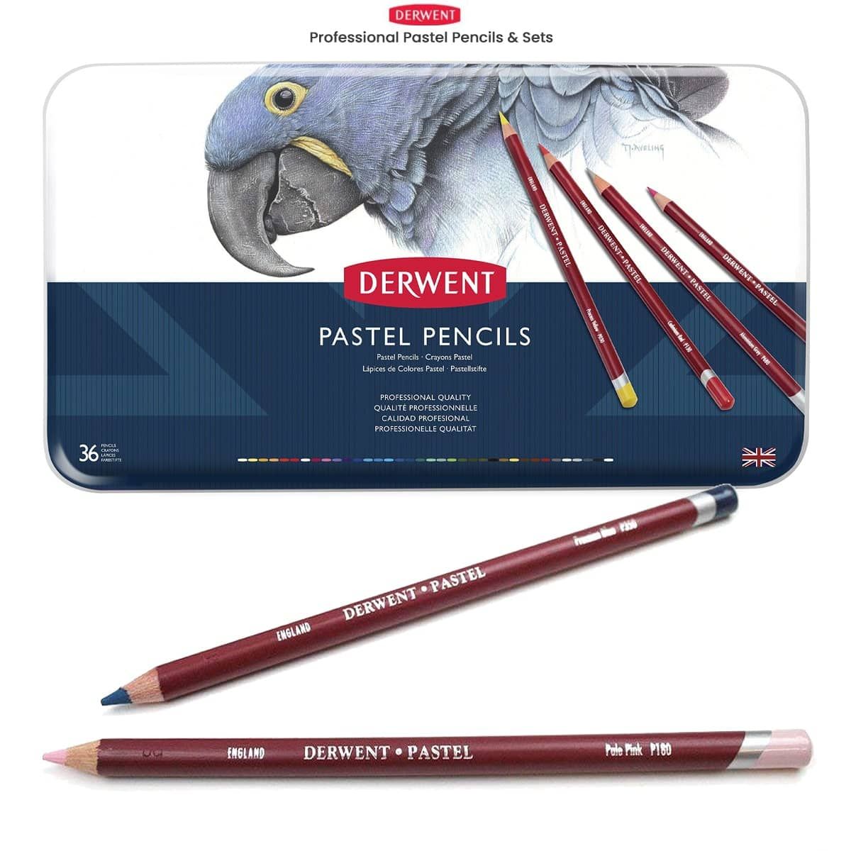 Derwent : Pastel Pencil : Tin Set Of 24