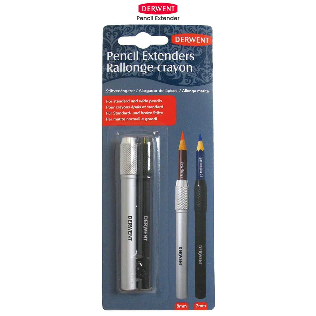 thumbnail image 2 of 2PCS Adjustable Pencil Extender Lengthener Holder Art Writing Hobby Tool For School Office Stationery Supplies High 2 of 12